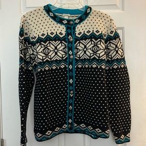 Vintage LL Bean fair isle knit ski sweater